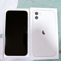 【美品】iPhone 11 64GB ホワイト SIMフリー　フルセットの画像