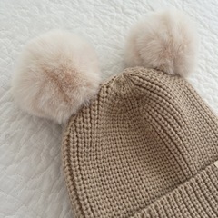 ニット帽 モコモコ 50~52cmの画像