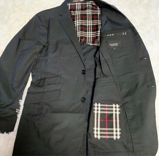 BURBERRY BLACK LABEL ノバチェック綿65% L 極美品