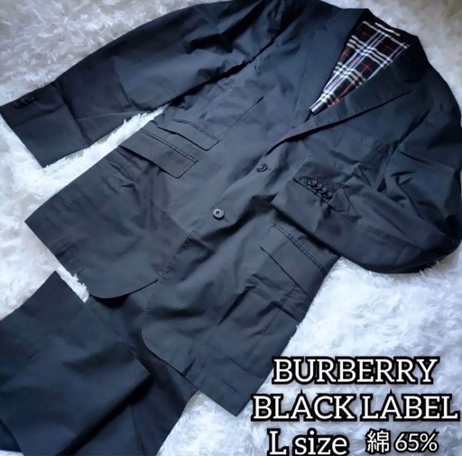BURBERRY BLACK LABEL ノバチェック綿65% L 極美品