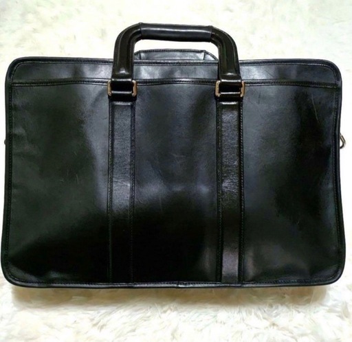 coach ビジネスバッグ ブラック 2way オールレザー ショルダー ハンド
