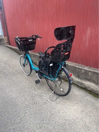 【京都発】京の楽チャリ　電動アシスト自転車　ブリヂストン　アンジェリーノ　子ども乗せタイプ　22/26インチ　アクア色