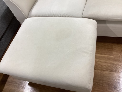 三人掛けソファ オットマン付き【町田市再生家具】　253662