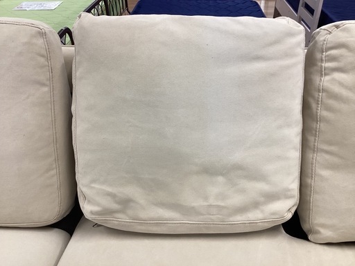 三人掛けソファ オットマン付き【町田市再生家具】　253662