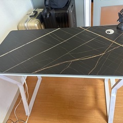 家具セット デスク チェア ラック リングライトの画像