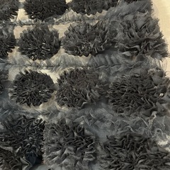 ストール　ショール　ファー　ケープ　フォーマル　黒　リボン　結婚式　パーティーの画像