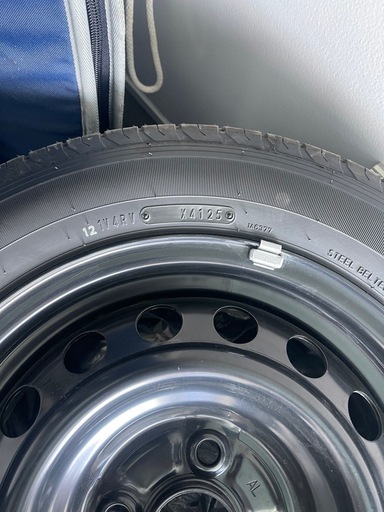 「プロボックス / サクシード 新車外し 2025年製 ダンロップ 155/80R14 純正鉄ホイール」