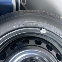 「プロボックス / サクシード 新車外し 2025年製 ダンロップ 155/80R14 純正鉄ホイール」の画像