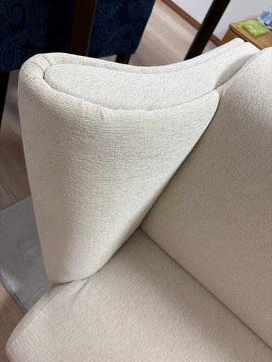 【超美品】大塚家具 3人掛けソファホワイト ベージュ