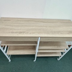 美品　収納棚　便利グッズ　ナチュラル　キャスター付き　家具　インテリアの画像