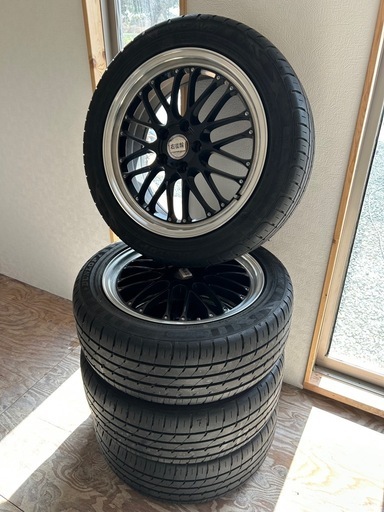 18インチ アルミホイール タイヤ付 4本セット 225/50R18 DUNLOP ENASAVE RV504