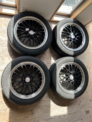 18インチ アルミホイール タイヤ付 4本セット 225/50R18 DUNLOP ENASAVE RV504