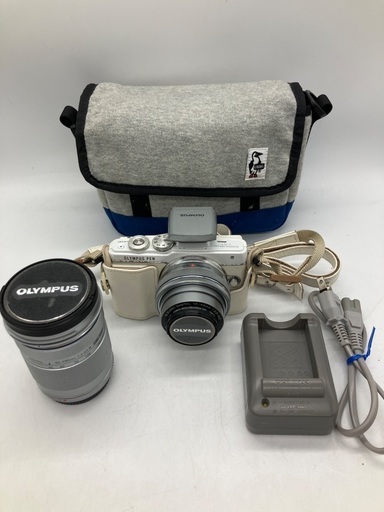 【トレファク足立扇店】【保証無し】ﾐﾗｰﾚｽ一眼ｶﾒﾗ OLYMPUS E-PL7 ﾀﾞﾌﾞﾙﾚﾝｽﾞｾｯﾄ ＊液晶に線有り
