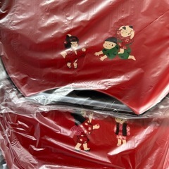 【未使用】京風 小会席 お盆 5客セット わらべ柄（カシュー塗装）の画像