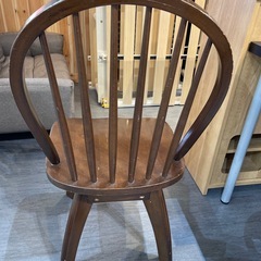 【レトロ風】【回転椅子】クリーニング済み【管理番号0316】野の画像