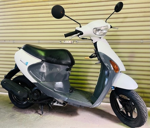 【売約済】自賠責付き 実働 BT新品 バリ溝 スズキ CA41A レッツ4　4スト原付 インジェクション スクーター ホワイト