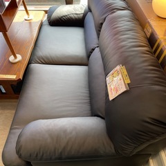 配達可【3人掛けソファ】【黒】クリーニング済み【管理番号0316】野の画像