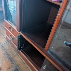 アンティーク　食器棚　ヴィンテージの画像