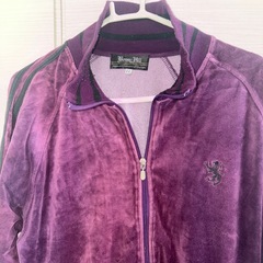 渋い紫色の薄手のジャンバーの画像