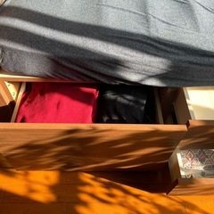 ニトリセミダブル収納付きベッドフレームのみの画像