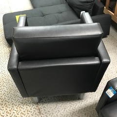 ジャングルジャングル貝塚店　1人掛けソファ　ブラック　シンプルデザイン　貝塚市　二色浜　リサイクルショップの画像