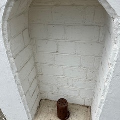 【引取り限定】暖炉風可愛い棚 照明付 差し上げます！の画像