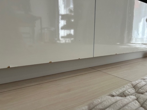 LOWYA テレビ台 140cm ホワイト ステンレス