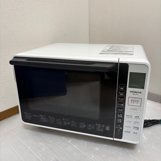日立 オーブンレンジ MRO-F6Y 2021年製 テーブルプレート欠けあり 扉修理あり/J033-08