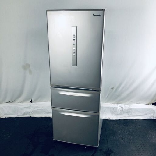 ID:rd24727 【自社配送エリア内限定】パナソニック Panasonic 冷蔵庫 ファミリー 中古 2017年製 3ドア 315L シルキーゴールド ファン式 右開き NR-C32FM-N  【リユース品：状態B】【送料無料】【設置費用無料】