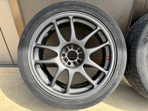 WORK WORKEMOTION CRkai　17インチ8J　オフセット42　マットカーボン(MGM)