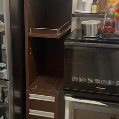 【お譲り先決定】棚(幅20cm) ダークブラウンの画像