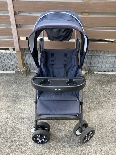 2人でゴー　カトージ　二人乗りベビーカー