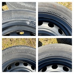 175/ 65R 14 82S  傷有りタイヤ、スチールホイール4本セットの画像