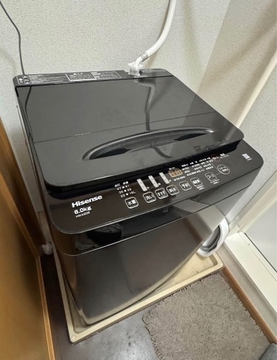 2025年製 ブラック 6kg 洗濯機