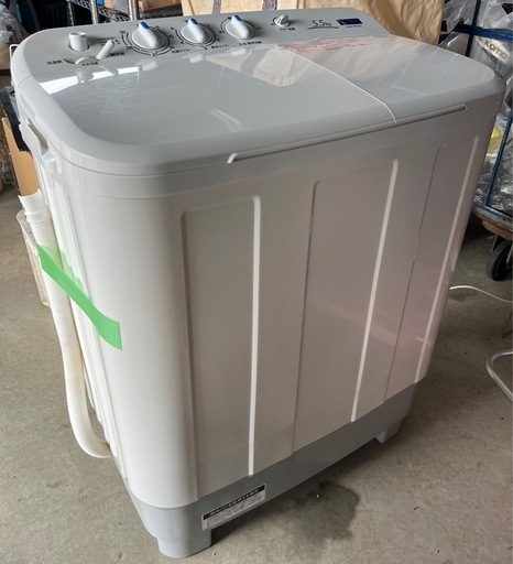 【USED】2021年製　ヤマダセレクト　二層式電気洗濯機　YWM-TD55G2 洗濯容量5.5kg