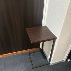 コンパクト サイドテーブル ベッドサイド コの字の画像