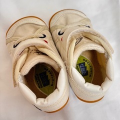 【ムーンスター】日本製 ベビーシューズ ホワイト　12.0cmの画像