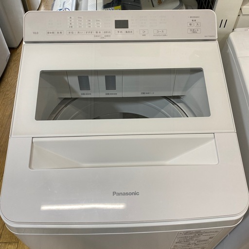 ?インバーター?Panasonic 2024年製  10kg洗濯機 NA-F10AKE4 全自動洗濯機 簡易乾燥 幅59.9cm スゴ