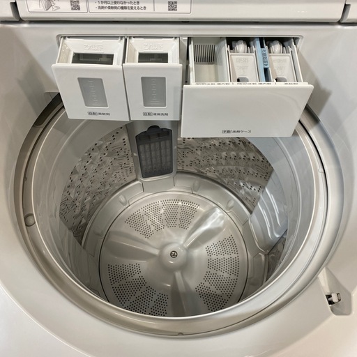 ?インバーター?Panasonic 2024年製  10kg洗濯機 NA-F10AKE4 全自動洗濯機 簡易乾燥 幅59.9cm スゴ