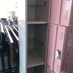 ジャングルジャングル貝塚店　9人用ロッカー　ピンク　鍵付き　オフィス　スポーツジム　貝塚市　二色浜　リサイクルショップの画像