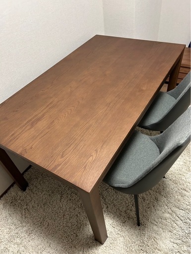 東谷　オーク材　ダイニングテーブル　×  桜屋工業　ホームデイ　ダイニングチェアセット