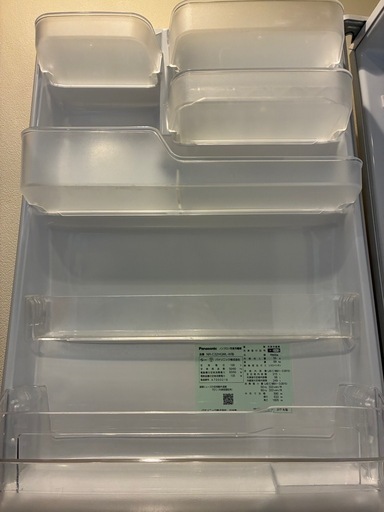 お引き渡し決定【美品】Panasonic 315L 冷蔵庫 2017年製 NR-C32HGML-W ホワイト 3ドア