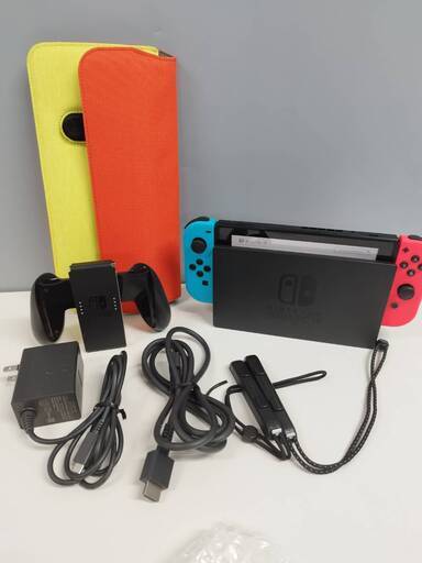 【良品】Nintendo Switch HAC-001(-01)/2019年製/バッテリー強化版/カバーケース(未使用)つき！