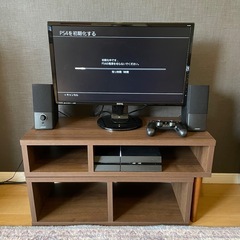 セット販売 PS4 CUH-1200 BenQ GL2460H PCモニター Bose Companion 2 Series III スピーカー ニトリ テレビ台の画像