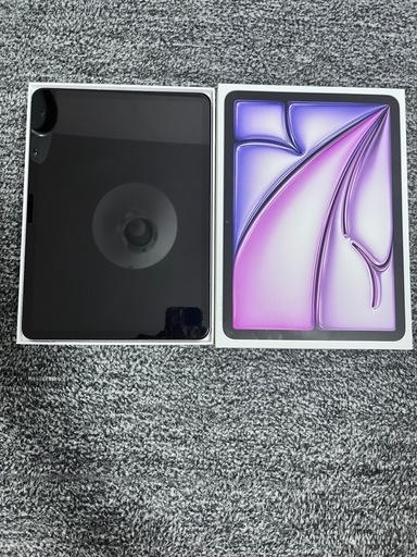 iPad Air M2 11インチ 128GB Wi-Fi＋Cellular パープル バッテリー98.6% 充電29回 完品
