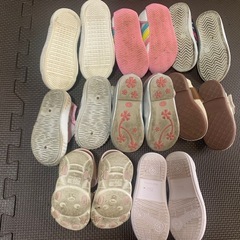 [まとめ売り]女の子
 ベビー・キッズ靴 8足セット (11cm〜15cm)の画像
