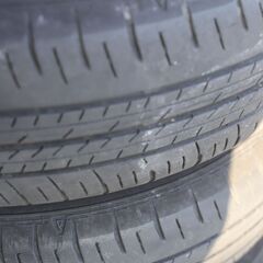 夏タイヤ ENASAVE 155/65R14 2019年22週　五分山　4本　鉄ホイール　軽乗用車用の画像