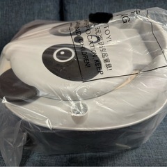 【新品】おまる パンダ 幼児用 補助便座 トイトレ 丸洗い可能の画像