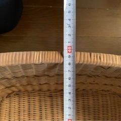  【無料】木製 編みかご・整理バスケットの画像