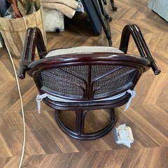 1275ラタン風1人掛けチェアの画像